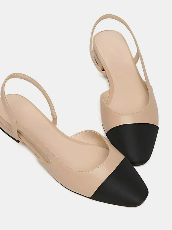 Sandálias Bico Quadrado Slingback