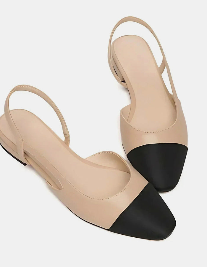 Sandálias Bico Quadrado Slingback