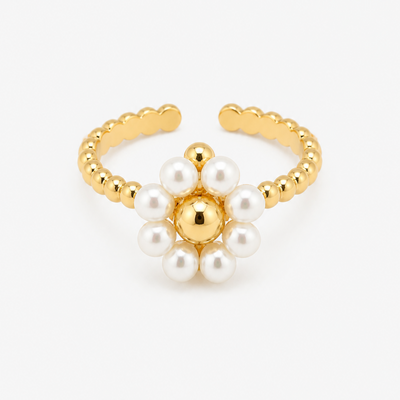 ANEL FLOR DE PÉROLAS