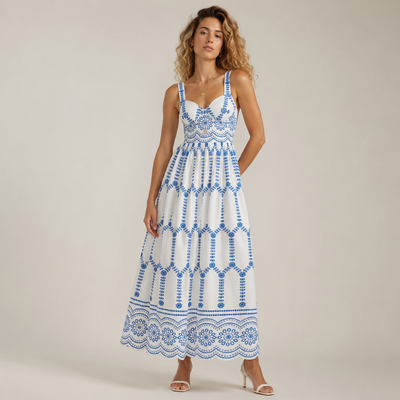 Vestido Estampado Maxi