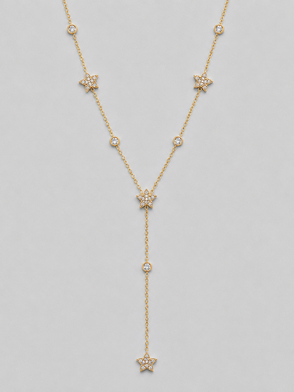 COLAR ESTRELAS CRAVEJADAS